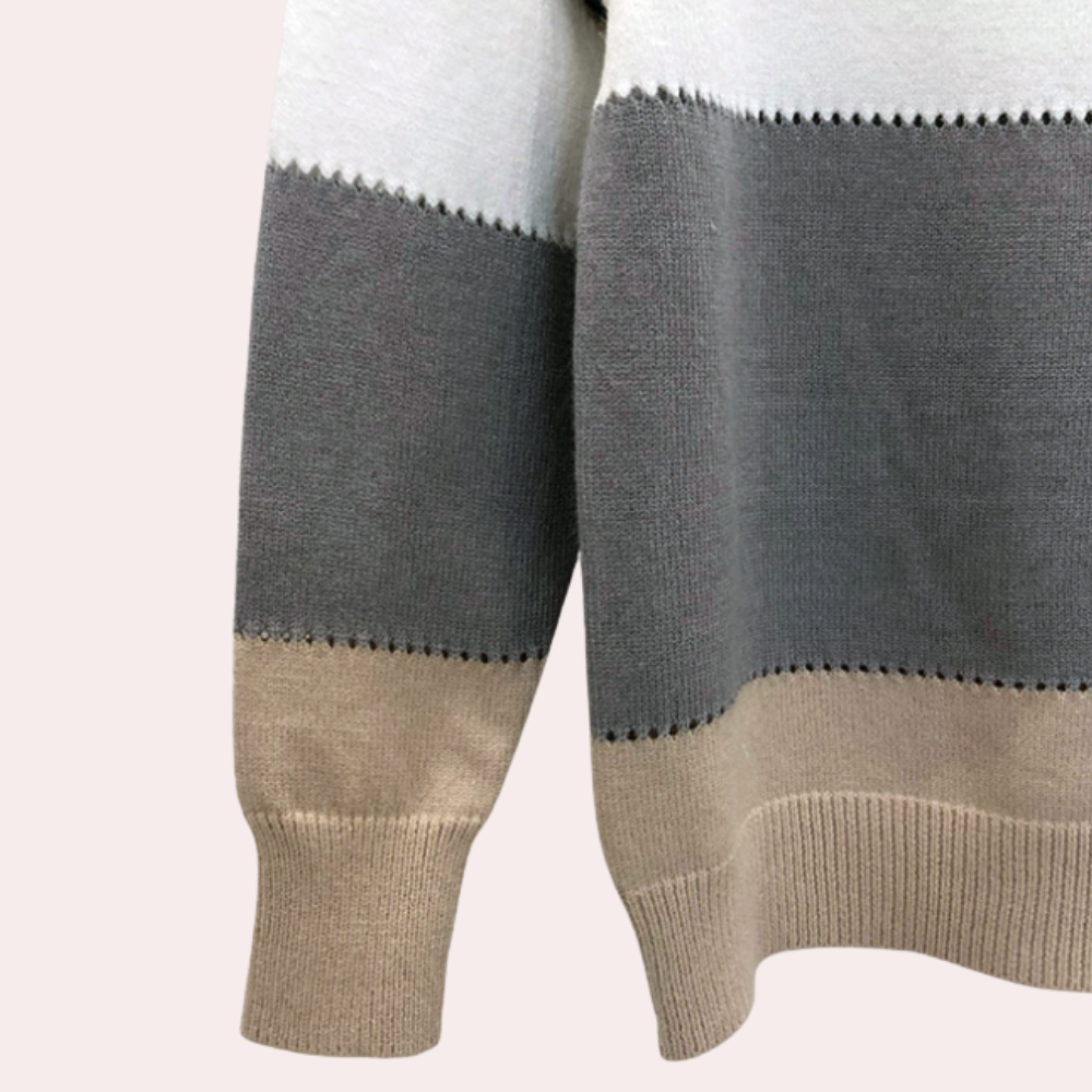 Cheyenne – oversized gebreide trui met luipaardprint