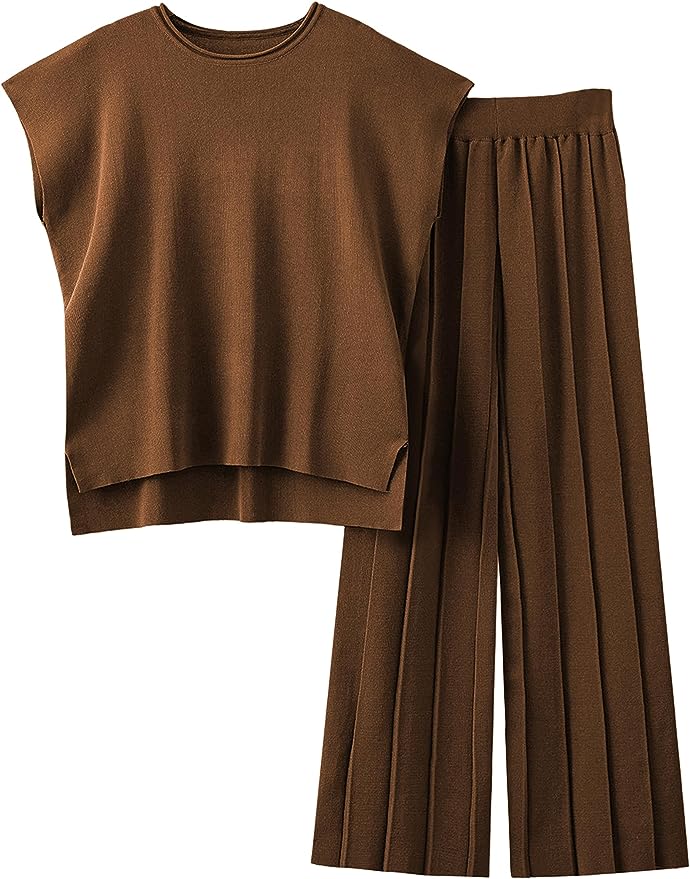 Olivia - Tweedelige Dames Set met Gebreide Trui & Broek