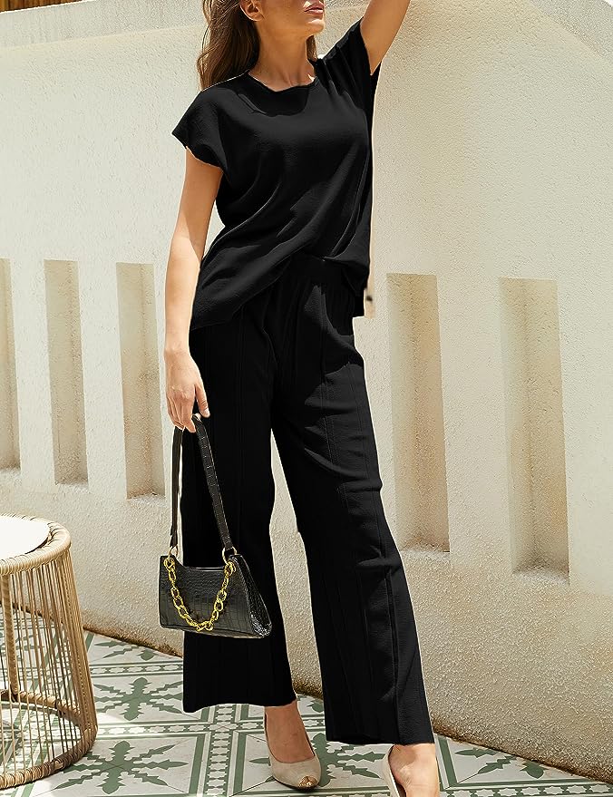 Olivia - Tweedelige Dames Set met Gebreide Trui & Broek