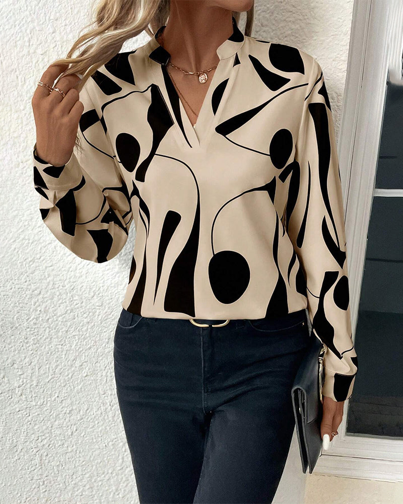 Isabella - Blouse Met Hoge Kraag
