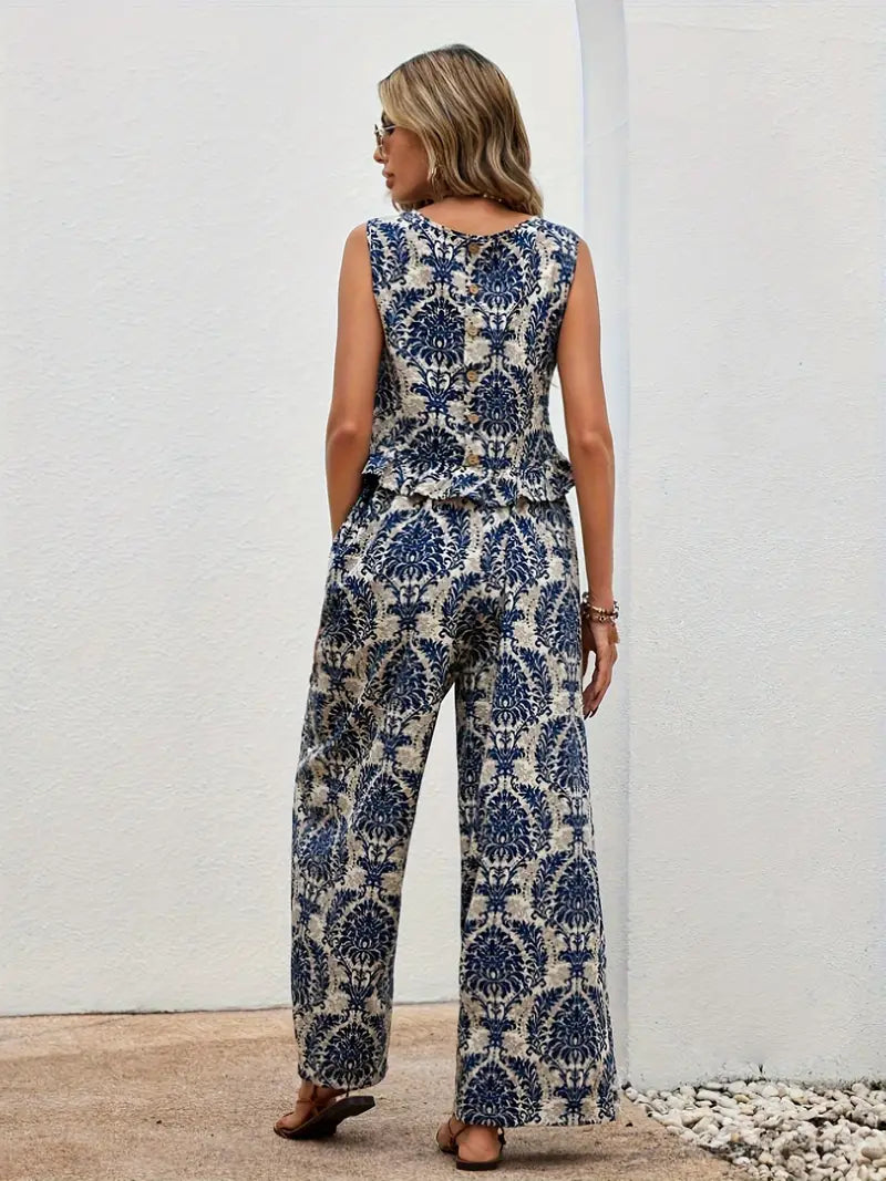 Nina – Stijlvolle tweedelige zomerset voor dames