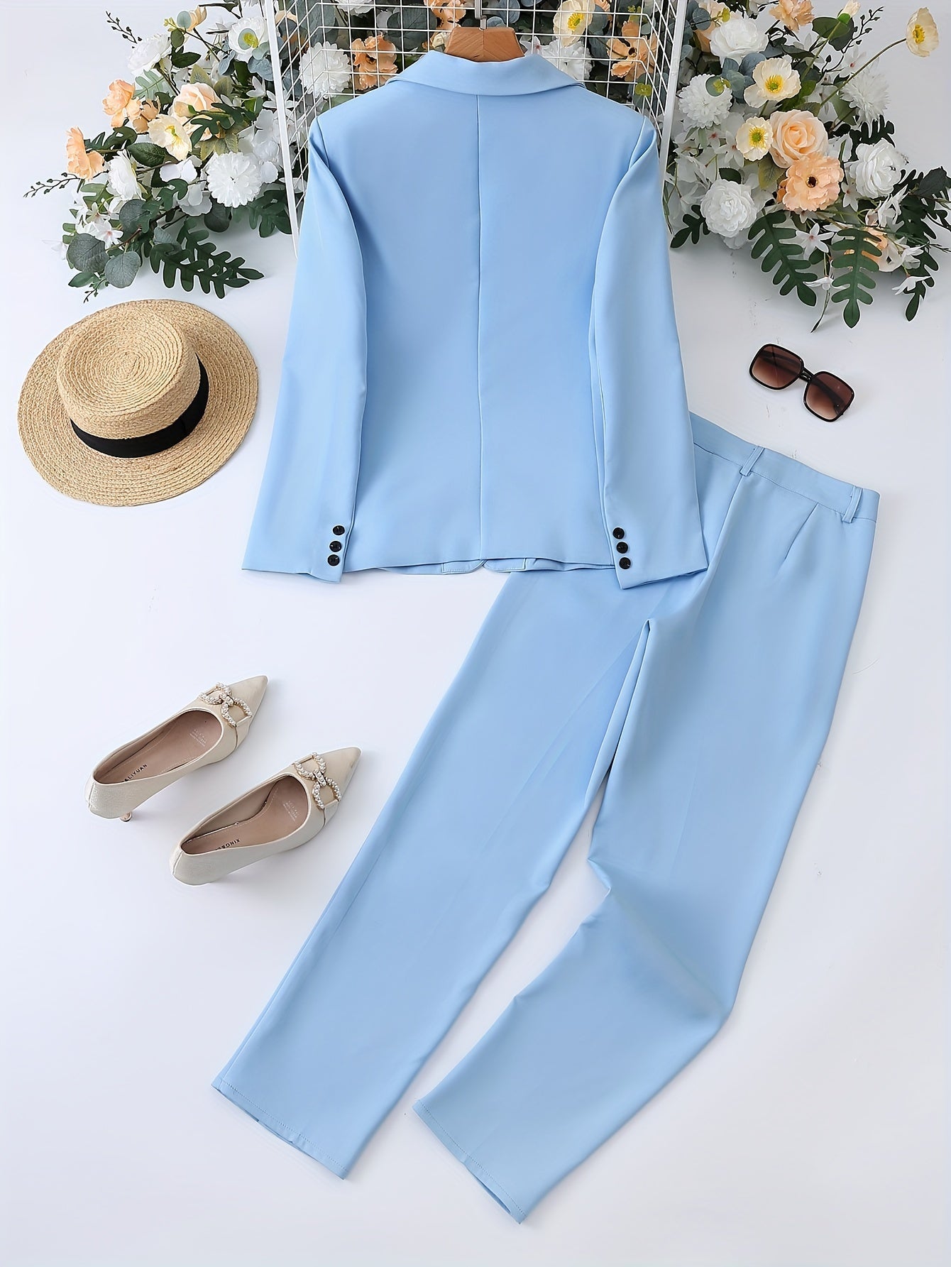 Flore – blazer set met klassieke revers en getailleerde pasvorm
