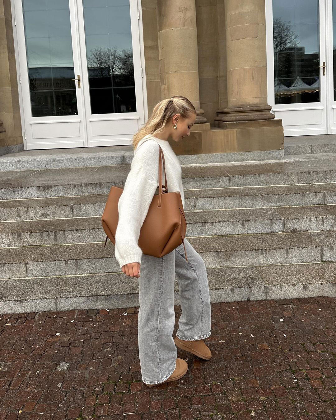 Leyeal - Leren Handtas Met Schouderband