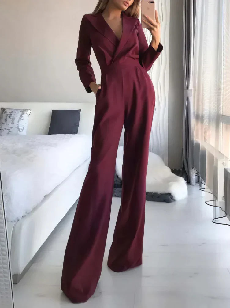 Ava – Strakke getaileerde zomer jumpsuit