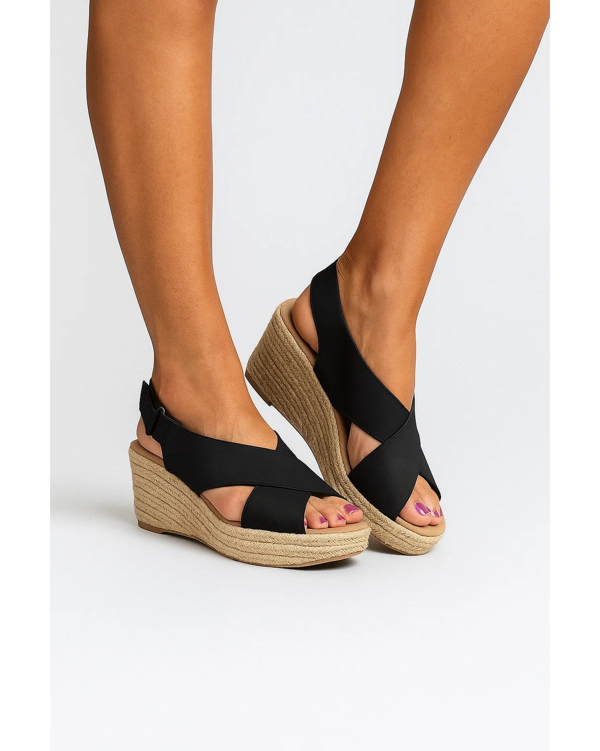 Elena – Orthopedische Sleehaksandaal Met Espadrille Zool
