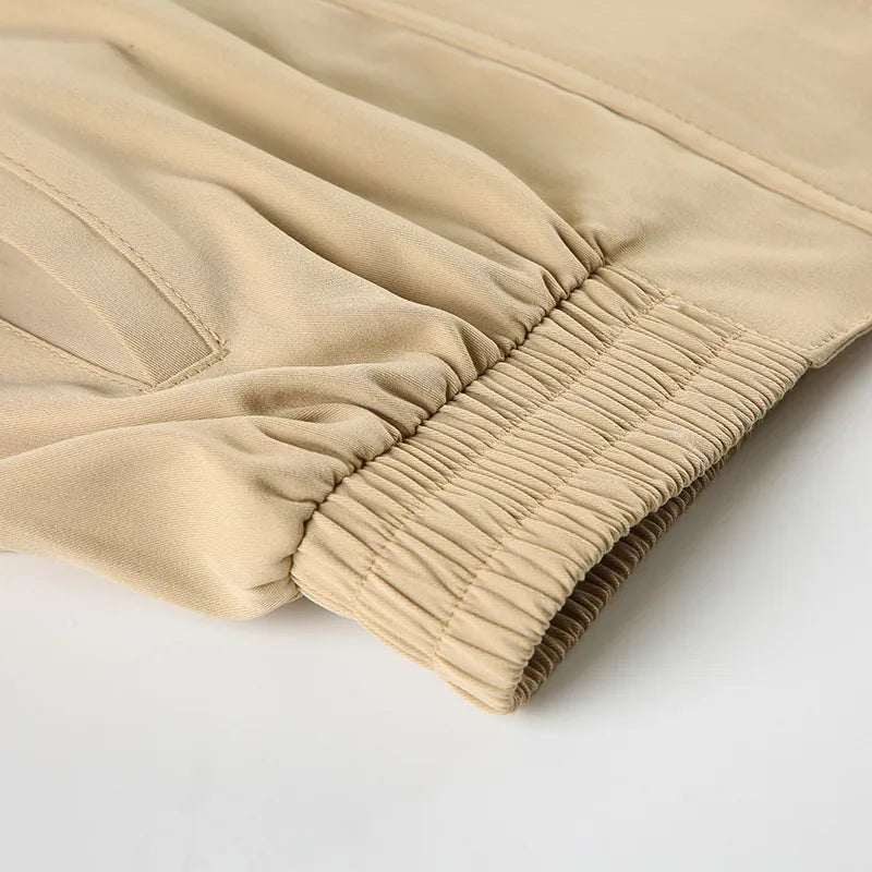 Elin – cropped jas met hoge polo kraag