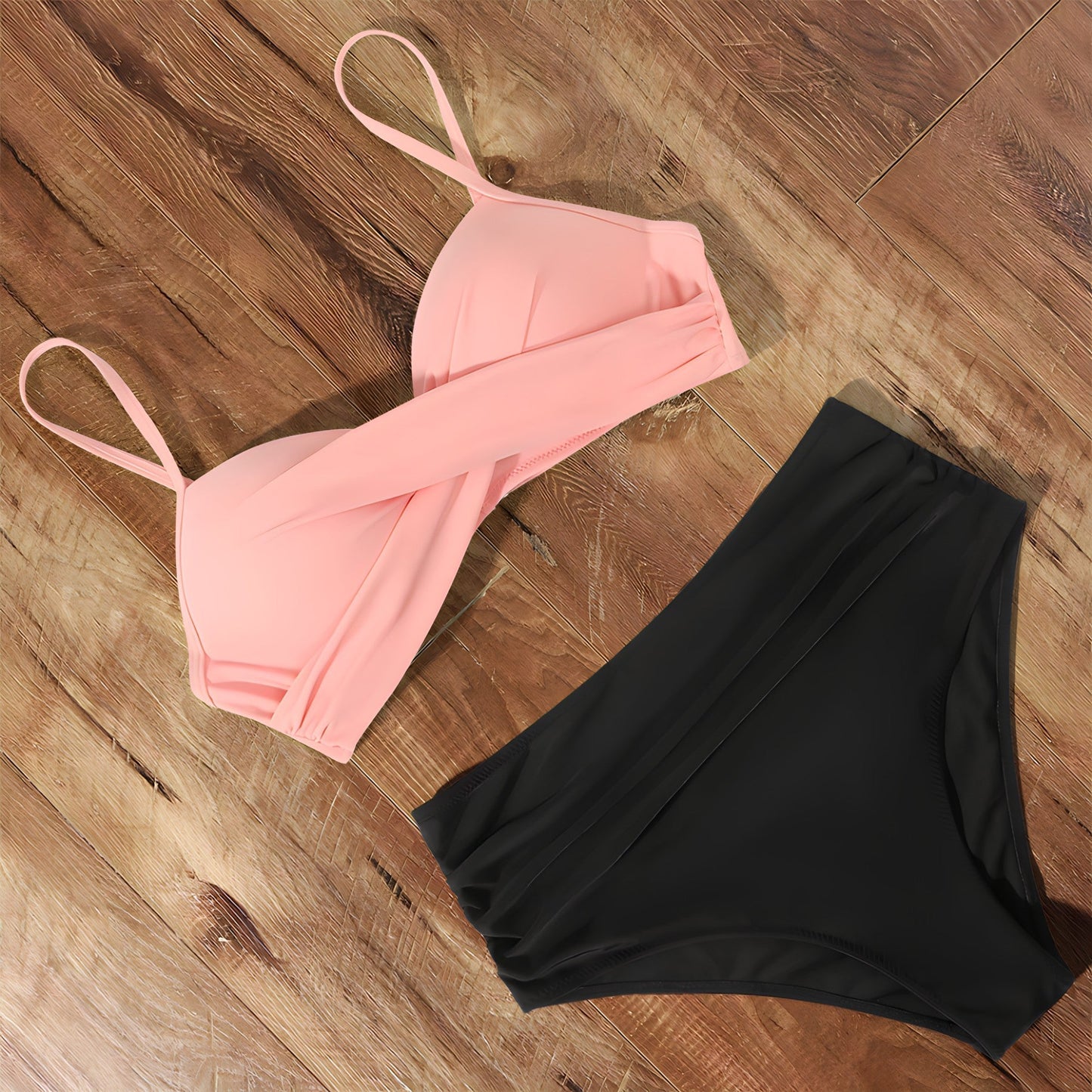 Luna – bandeau bikini met speelse ruffle details