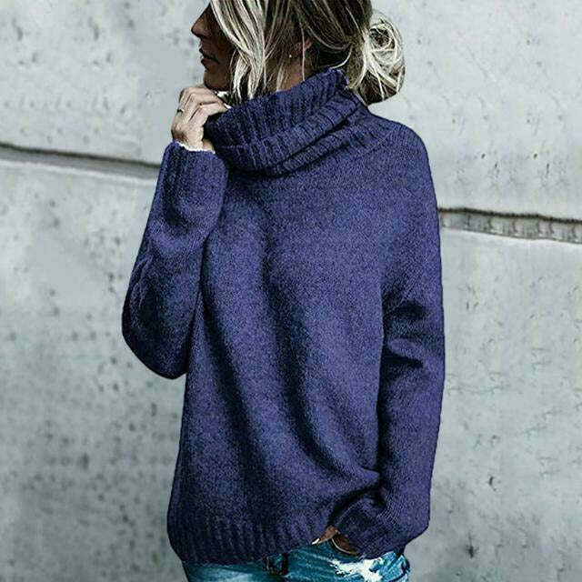 Rachel – oversized coltrui met zachte knit en lange mouwen