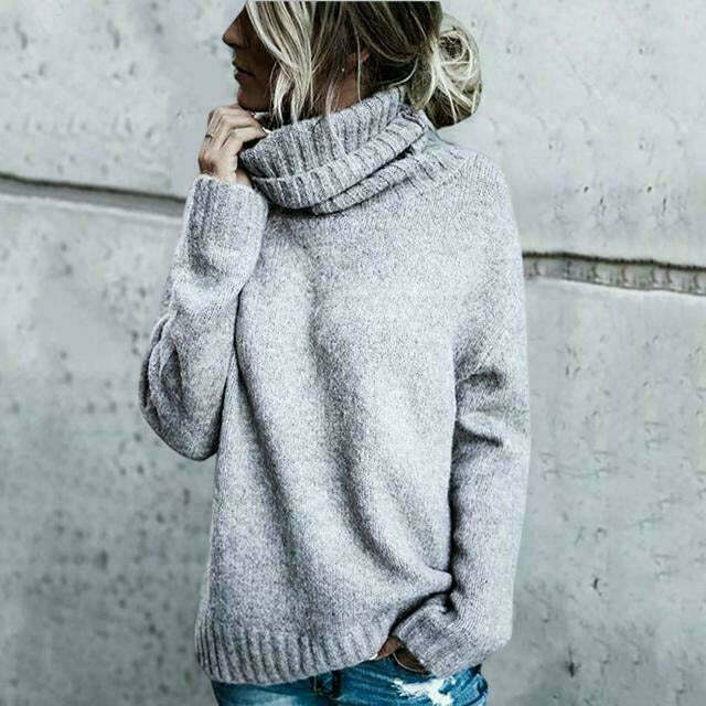 Rachel – oversized coltrui met zachte knit en lange mouwen