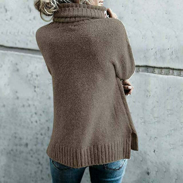 Rachel – oversized coltrui met zachte knit en lange mouwen
