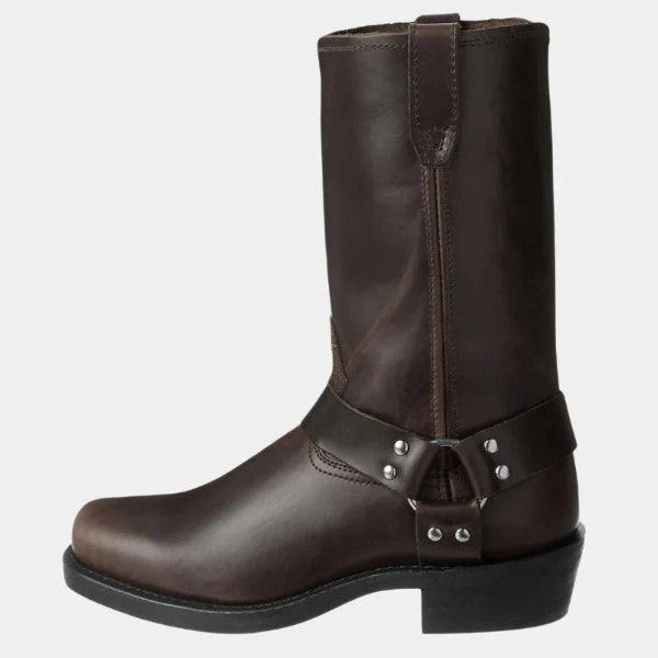 Selene – PU Leren Dameslaarzen Met Buckle En Studs
