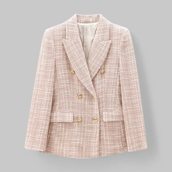Colette – Tweed Dames Blazer Met Double-Breasted Design