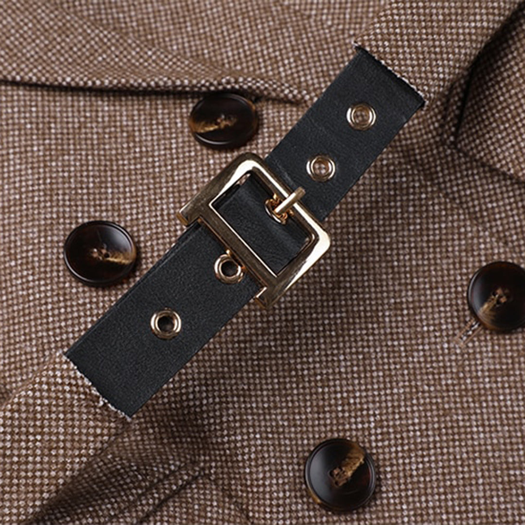 Loïs – damesblazer met ceintuur van zachte wolmix