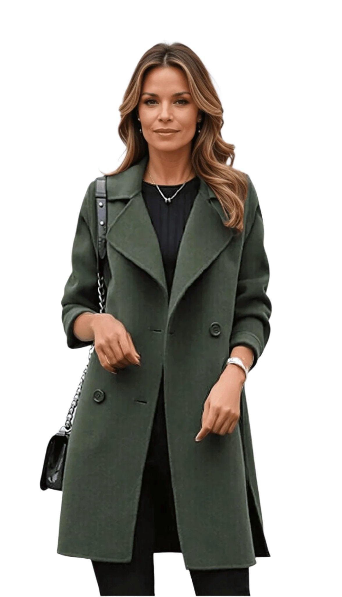 Noor - Waterafstotende Trenchcoat Met Ceintuur En Double-breasted Sluiting
