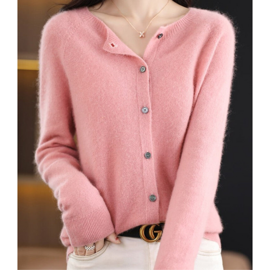 Milana – dames cardigan vest van merino wol