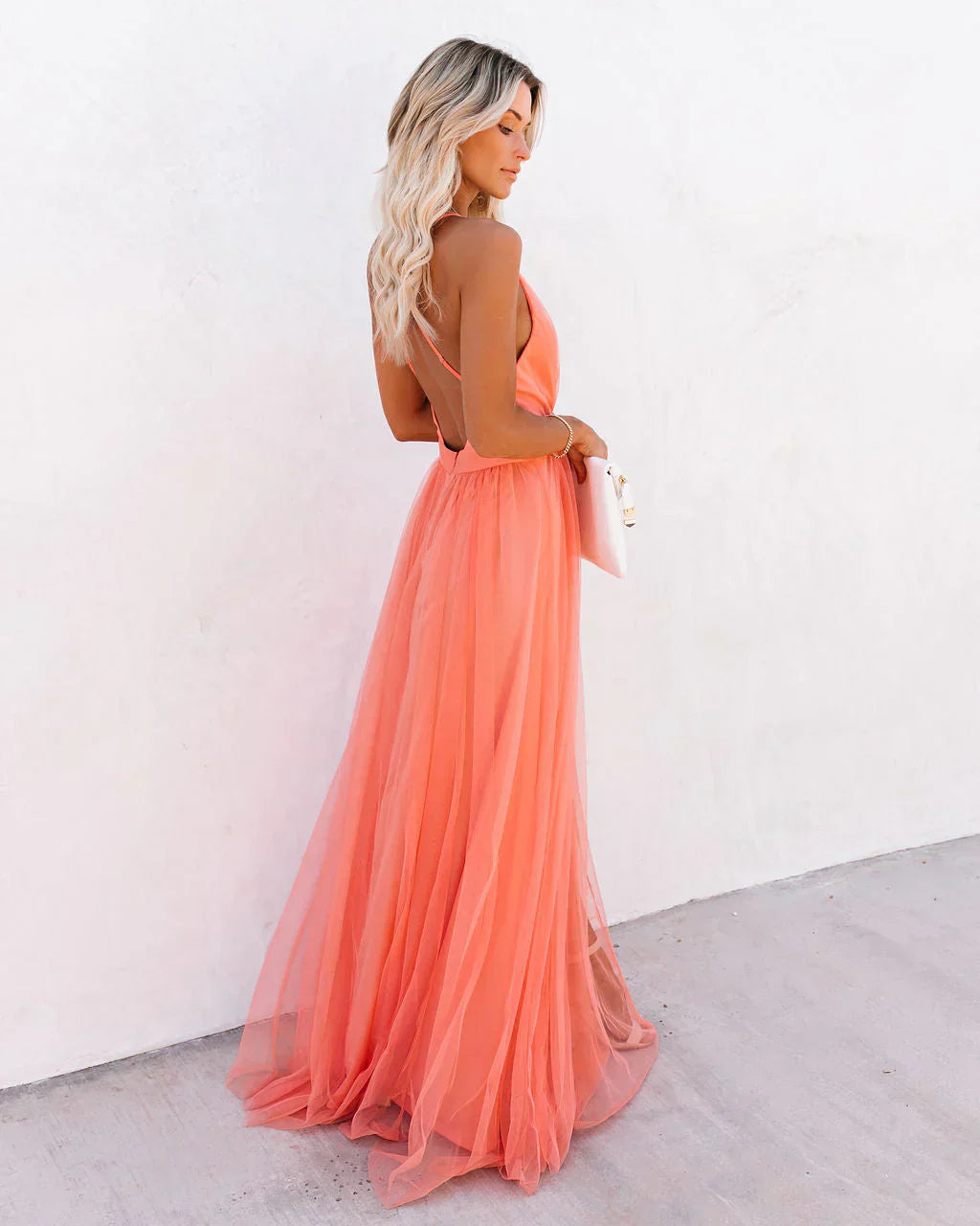 Romy - maxi met bloemenprint en lichte glans