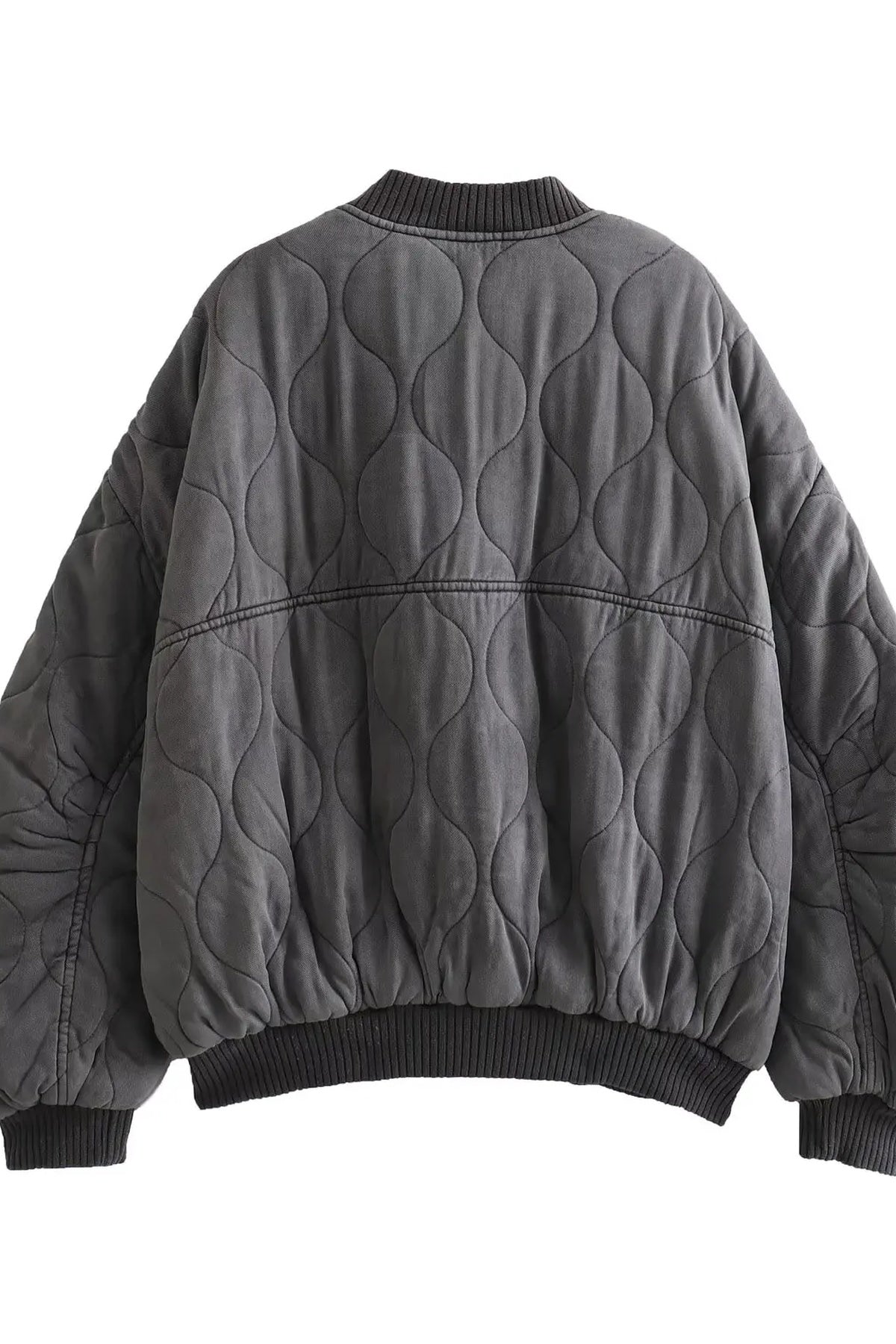 Linda - Gewatterde Oversized Dames Bomberjack