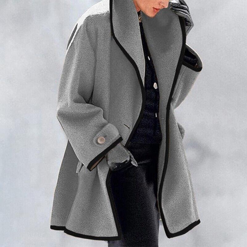 Naomi – trenchcoat met dubbele knopenrij en halflange lengte