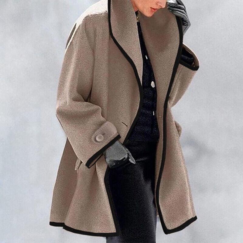 Naomi – trenchcoat met dubbele knopenrij en halflange lengte