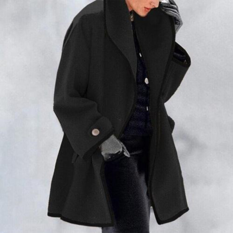 Naomi – trenchcoat met dubbele knopenrij en halflange lengte