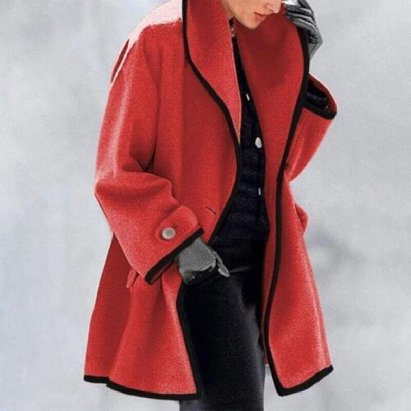 Naomi – trenchcoat met dubbele knopenrij en halflange lengte