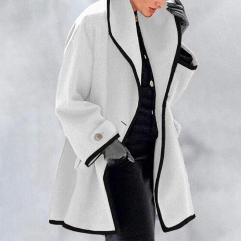 Naomi – trenchcoat met dubbele knopenrij en halflange lengte