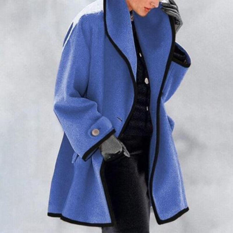 Naomi – trenchcoat met dubbele knopenrij en halflange lengte