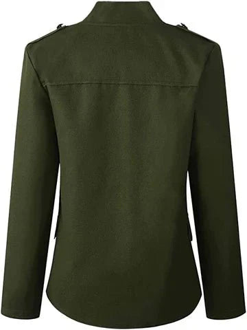Lotte – blazer met opstaande kraag en knop sluiting