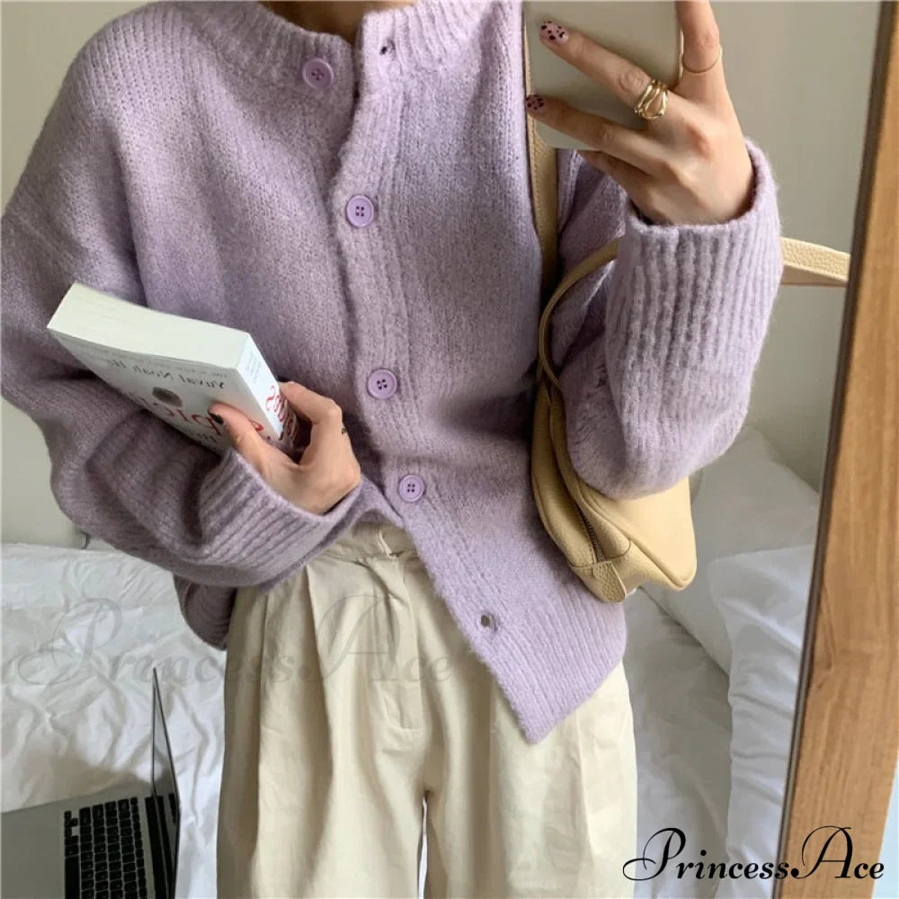 Emma – gebreid cardigan vest met relaxte fit