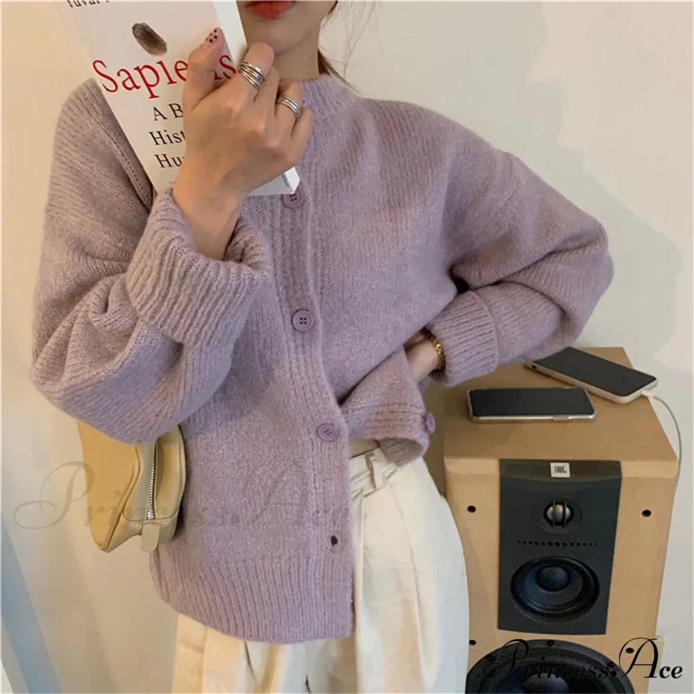 Emma – gebreid cardigan vest met relaxte fit