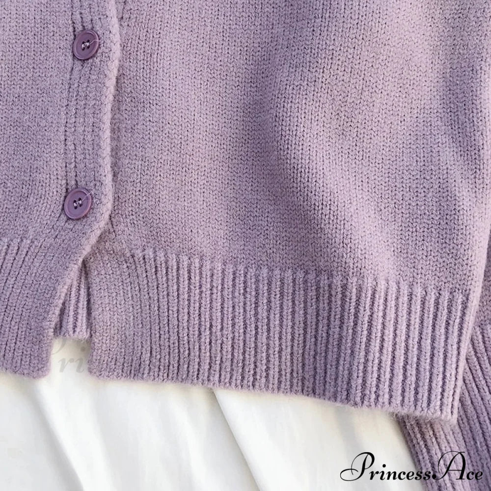 Emma – gebreid cardigan vest met relaxte fit
