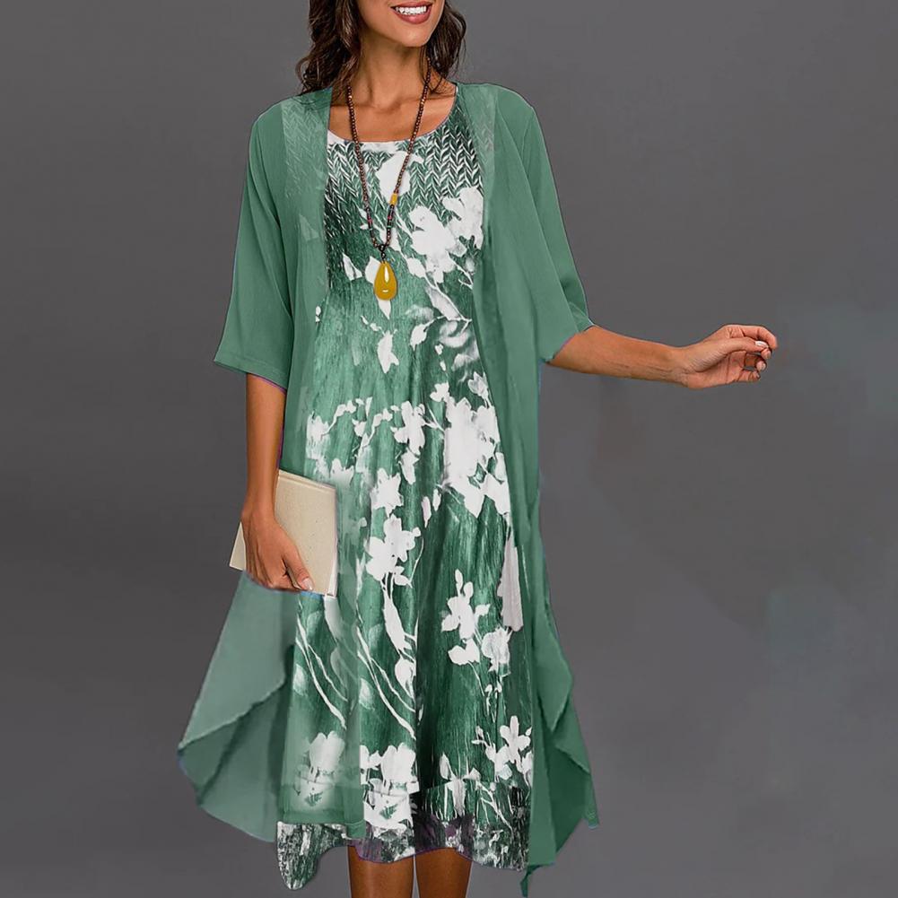 Sophie – Maxi zomerjurk met korte mouwen en bloemenprint