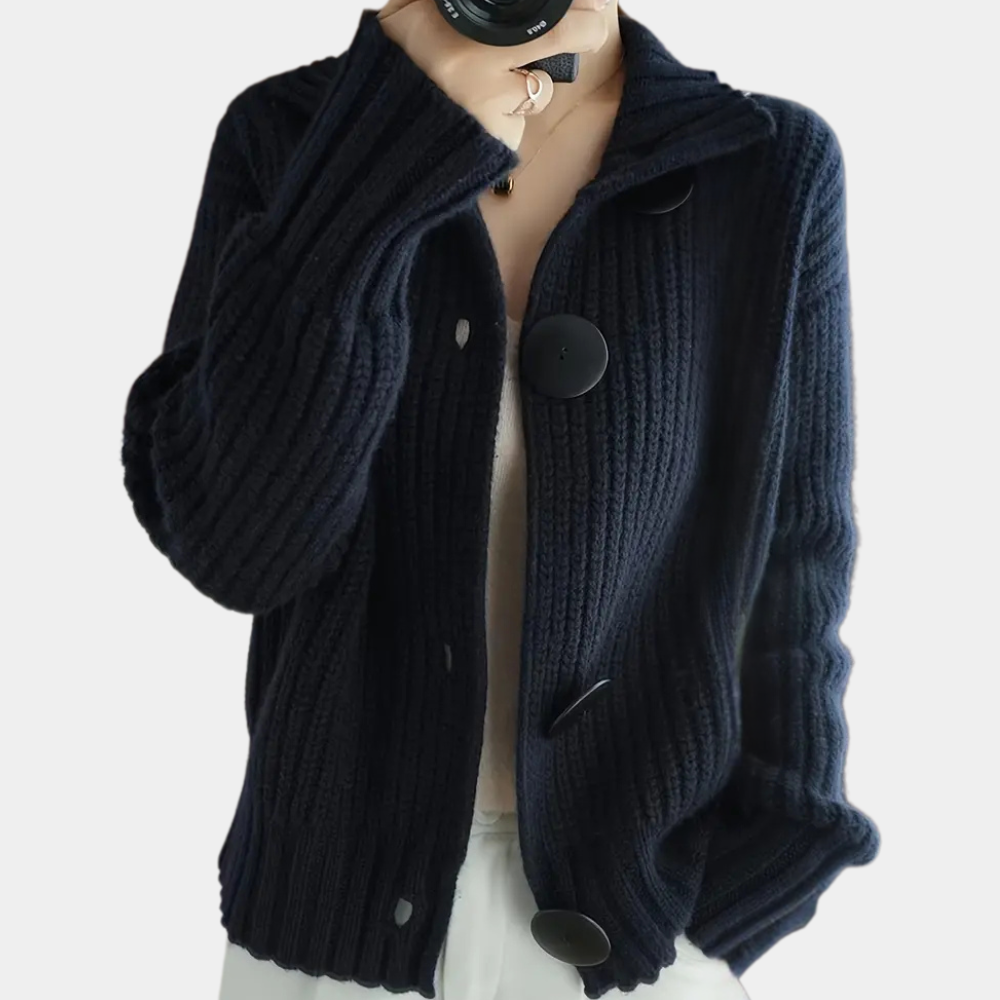Inara – gebreid cardigan vest van wol