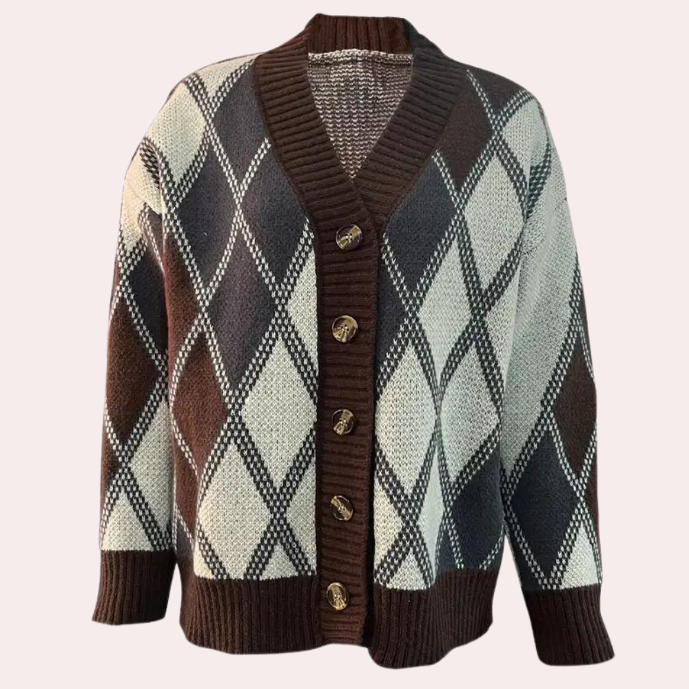 Carol – oversized vintage cardigan vest