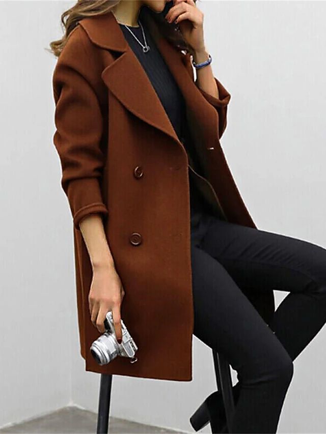 sofie – double-breasted trenchcoat met ceintuur