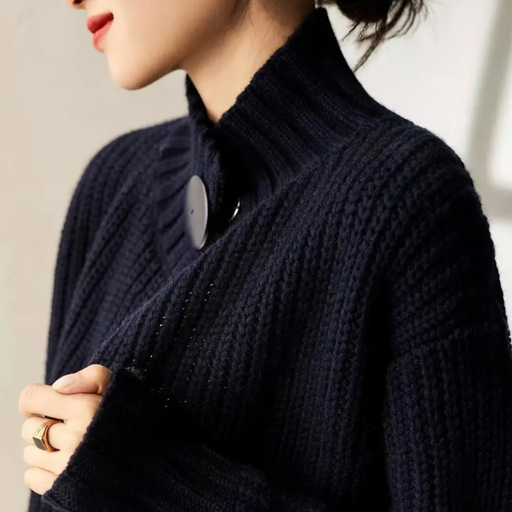 Inara – gebreid cardigan vest van wol