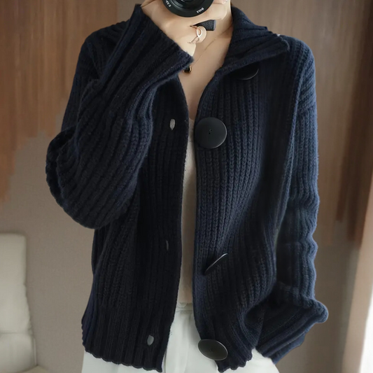 Inara – gebreid cardigan vest van wol