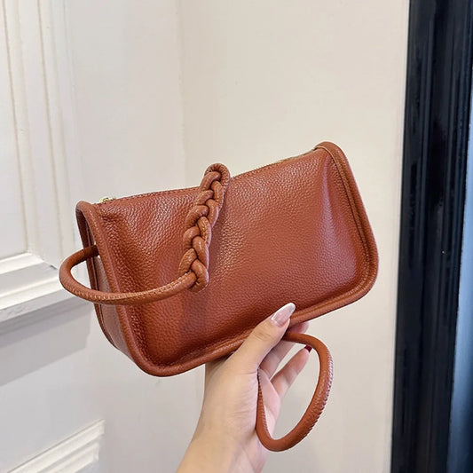 Eva – crossbody handtas van rundleer met verstelbare riem