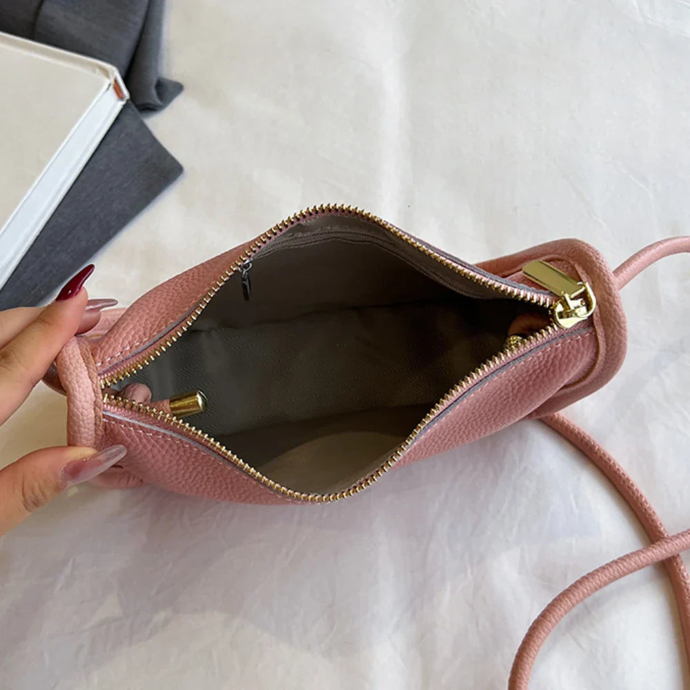 Eva – crossbody handtas van rundleer met verstelbare riem