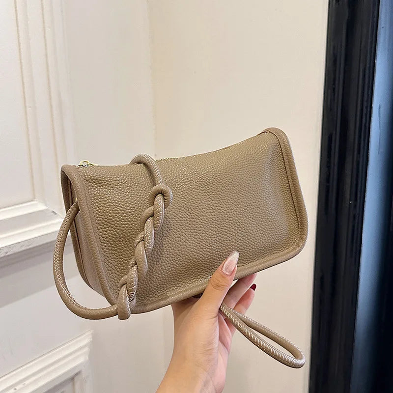 Eva – crossbody handtas van rundleer met verstelbare riem