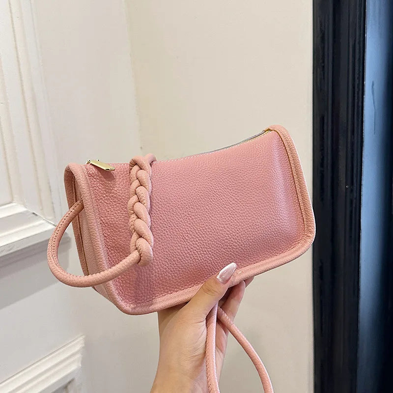 Eva – crossbody handtas van rundleer met verstelbare riem