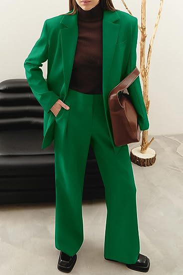 Elise – Tweedelig Damespak Met Rechte Broek En Blazer
