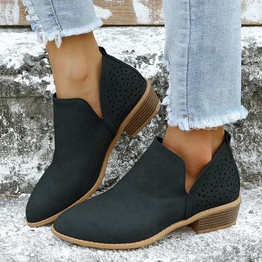 Noëlle – Comfortabele Leren Dames Schoenen Met Lage Hak