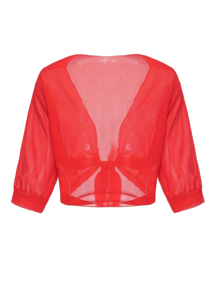 Sofia - Luchtige Cropped Cardigan Top