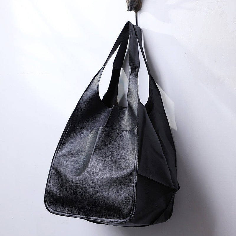 Maya – Oversized Damestas Van Leer Met Dubbele Schouderbanden