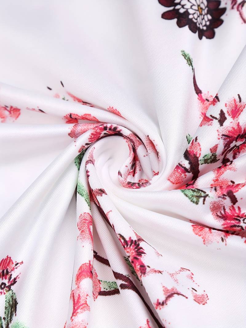 Vivian  – Maxi zomer Jurk met levendige bloemenprint in zomerse kleuren