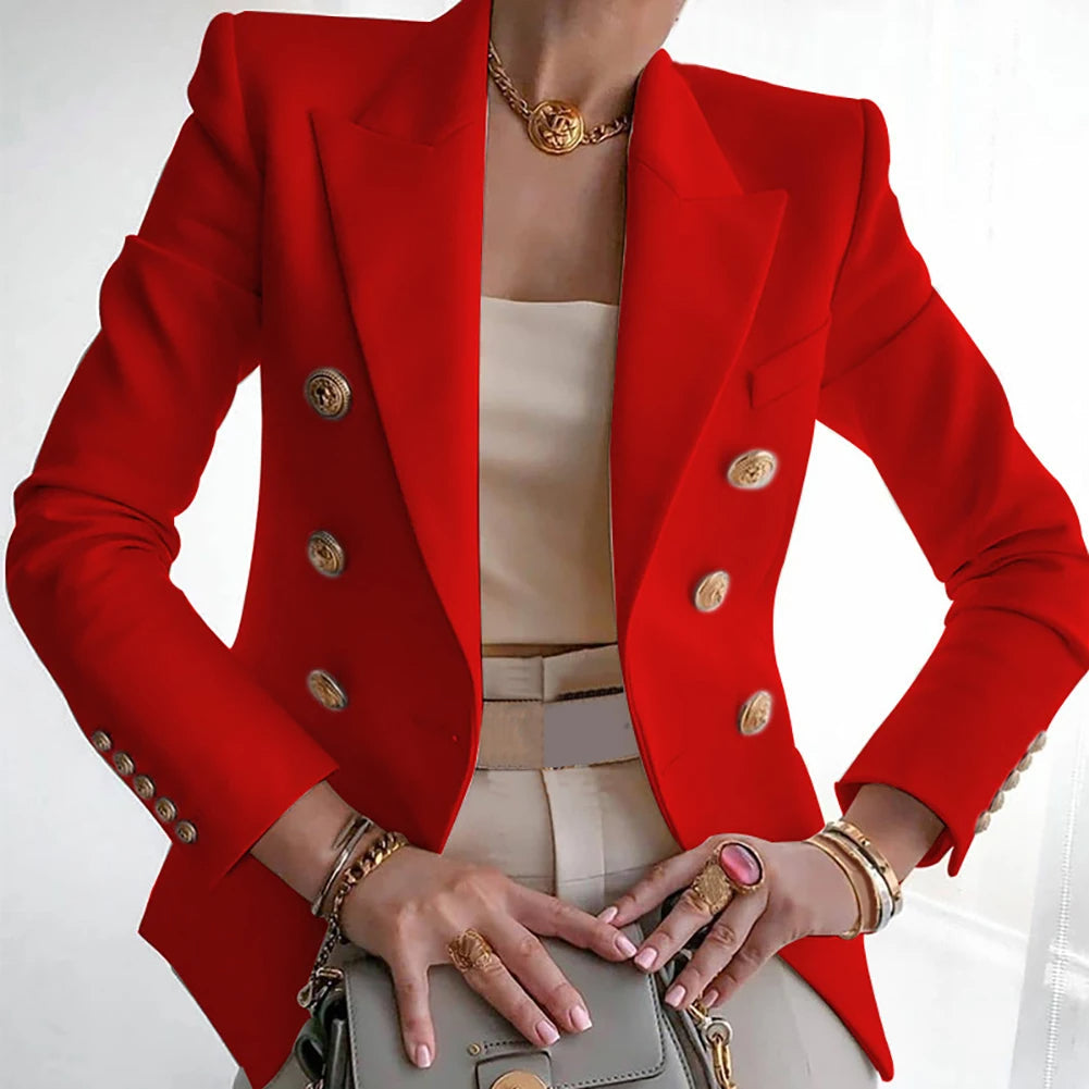 Hedy – getailleerde blazer met tweeknoopsluiting en zachte voering