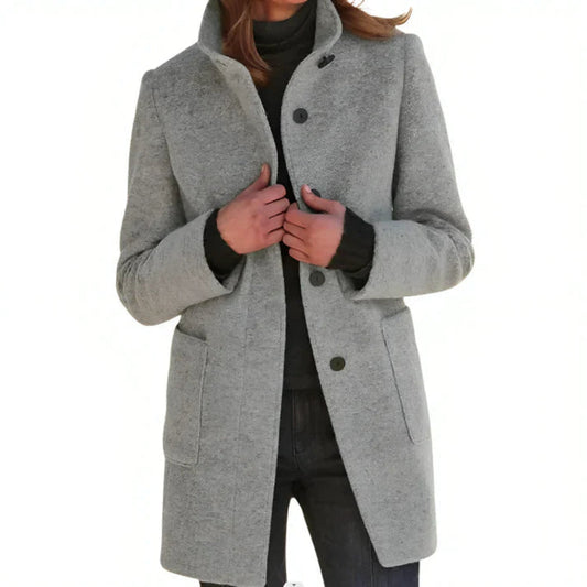 Chelsea – wintermantel met regular fit en monochroom design