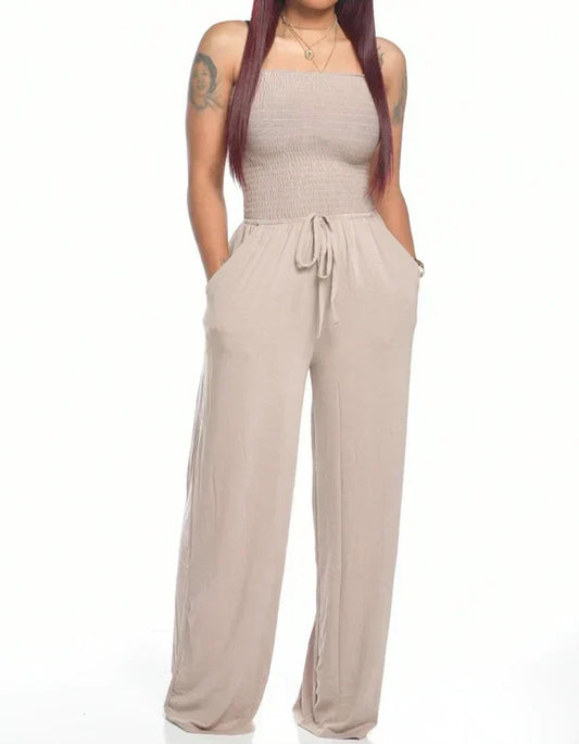 Nora – Mouwloze jumpsuit met verstelbare taille