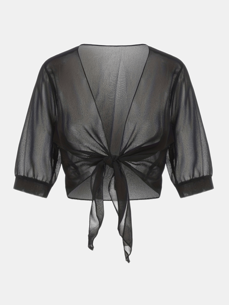 Sofia - Luchtige Cropped Cardigan Top